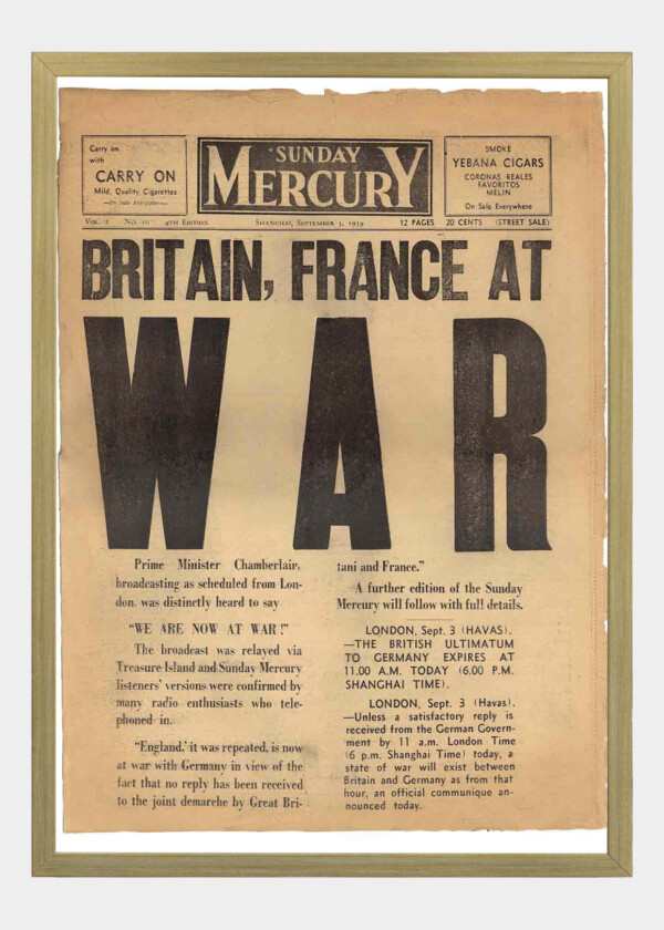 WAR NEWSPAPER PAGE