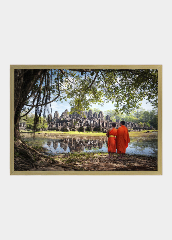 Buddha temples and monks