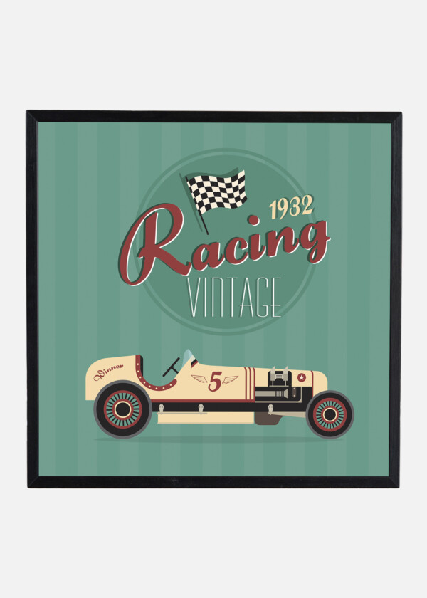 AFFISCH VINTAGE RACING