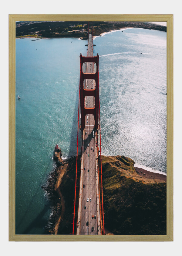 AERIAL SHOOT OF GOLDEN GATE BRIDGE SAN FRANCISCO