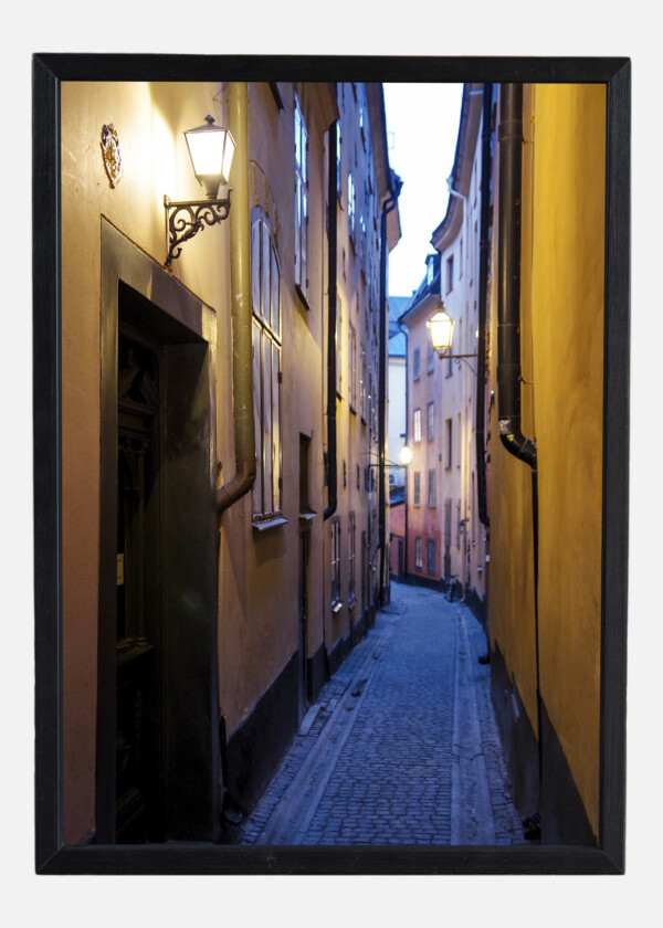 ALLEY IN THE OLD TOWN. STOCKHOLM