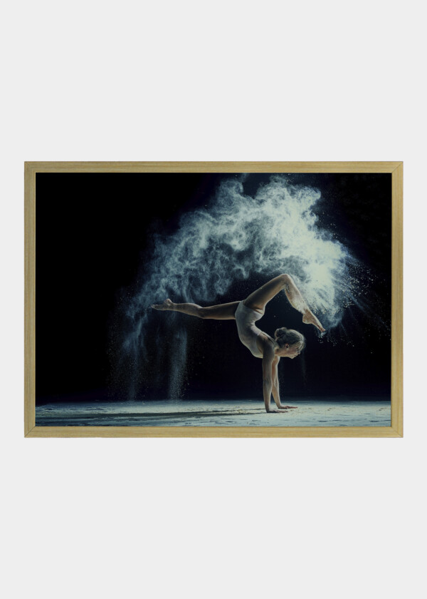 BALLET DANCE IN FLOUR WITH FRAME