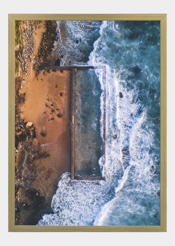 AERIAL VIEW OF BEACH IN AUSTRALIA