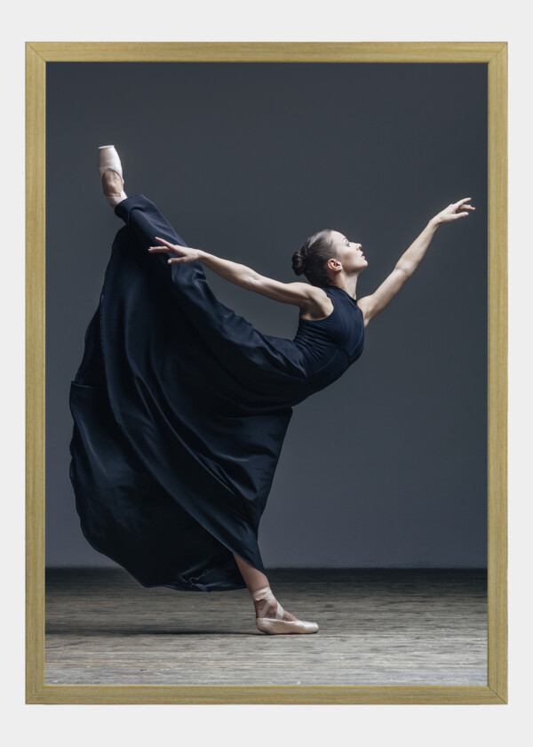 BALLERINA IN DARK BLUE DRESS