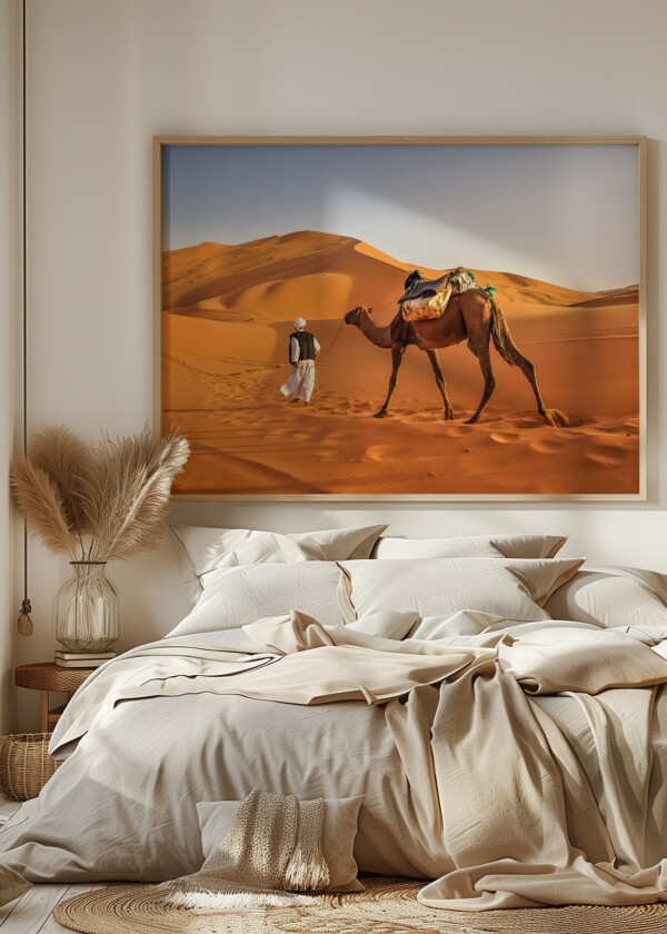 CAMEL AT ERG CHEBBI - SAHARA DESERT - MOROCCO