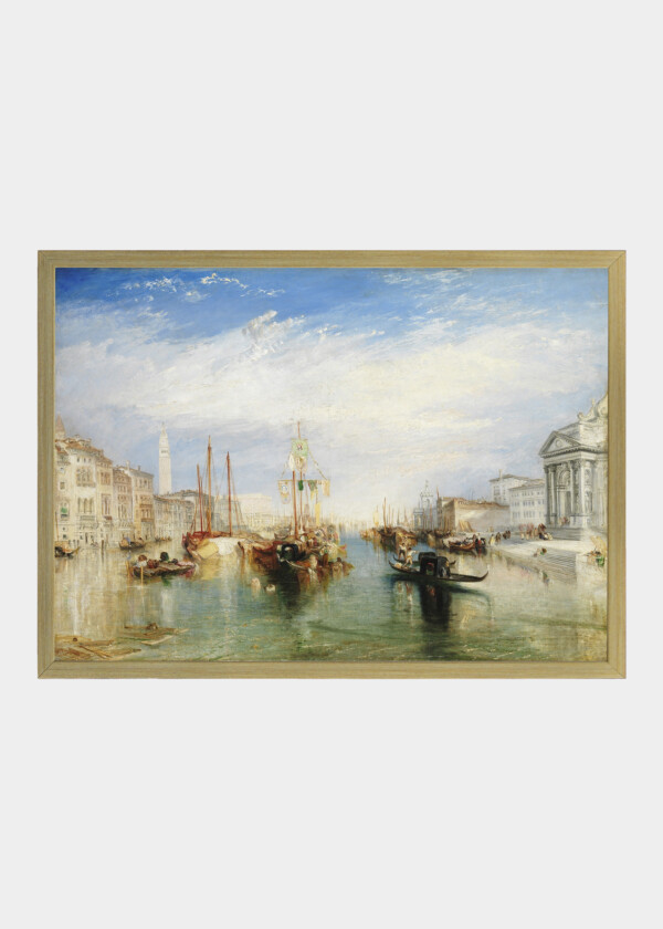 VENICE, FROM THE PORCH OF MADONNA DELLA SALUTE, BY JOSEPH TURNER. BRITISH, PAINTING, 1835, OIL ON CANVAS