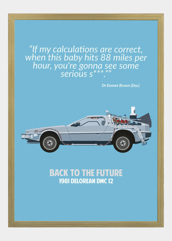 BACK TO THE FUTURE STANDARD WALL ART